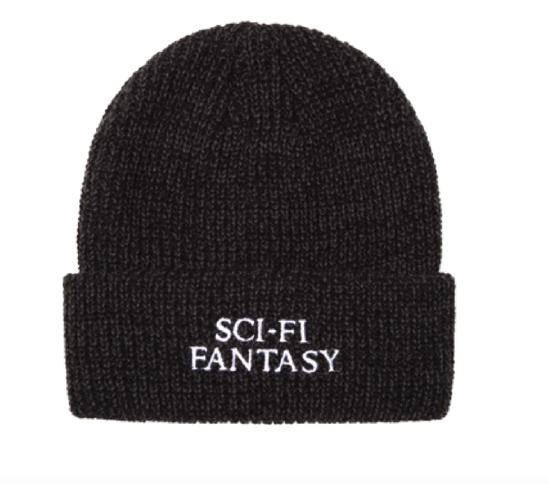 Sci-Fi Fantasy Mixed Yarn Logo Beanie