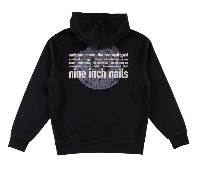 Welcome x Nine Inch Nails Eraser Pigment Dyed Puff Print Hoodie