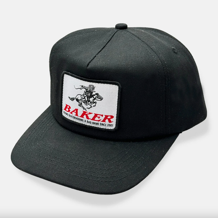 Baker Stallion Black Snapback Hat