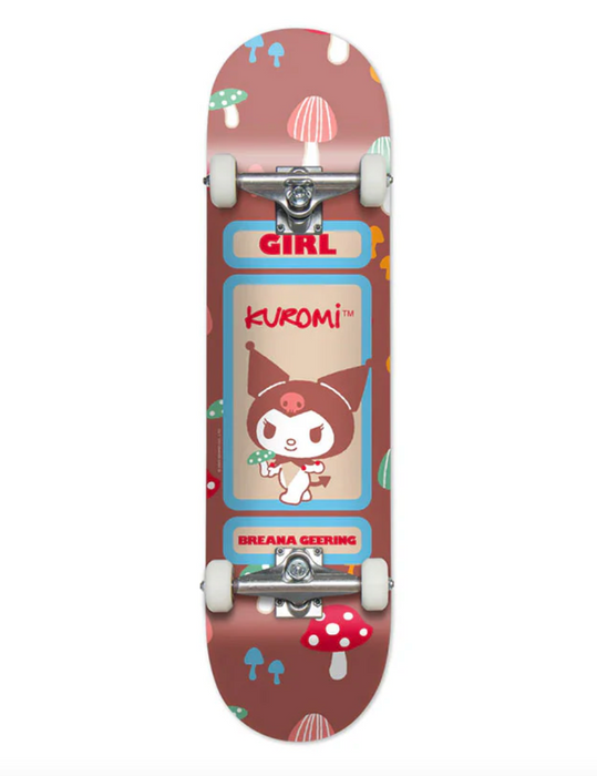 Girl Geering Kuromi Skateboard Complete 8.0