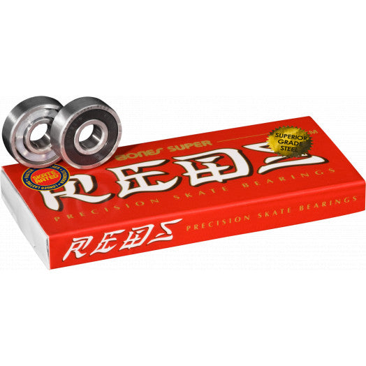 Bones SUPER REDS Bearings (8 Pack) - INNERCITY DECK SUPPLY
